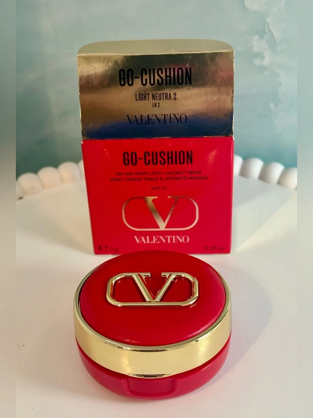 Valentino Go-Cushion Compact Light Neutral 2, Discontinued, New in box